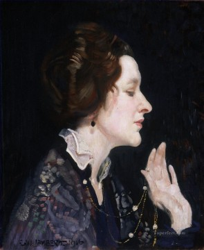 Retrato de una dama Thea Proctor George Washington Lambert retrato Pinturas al óleo